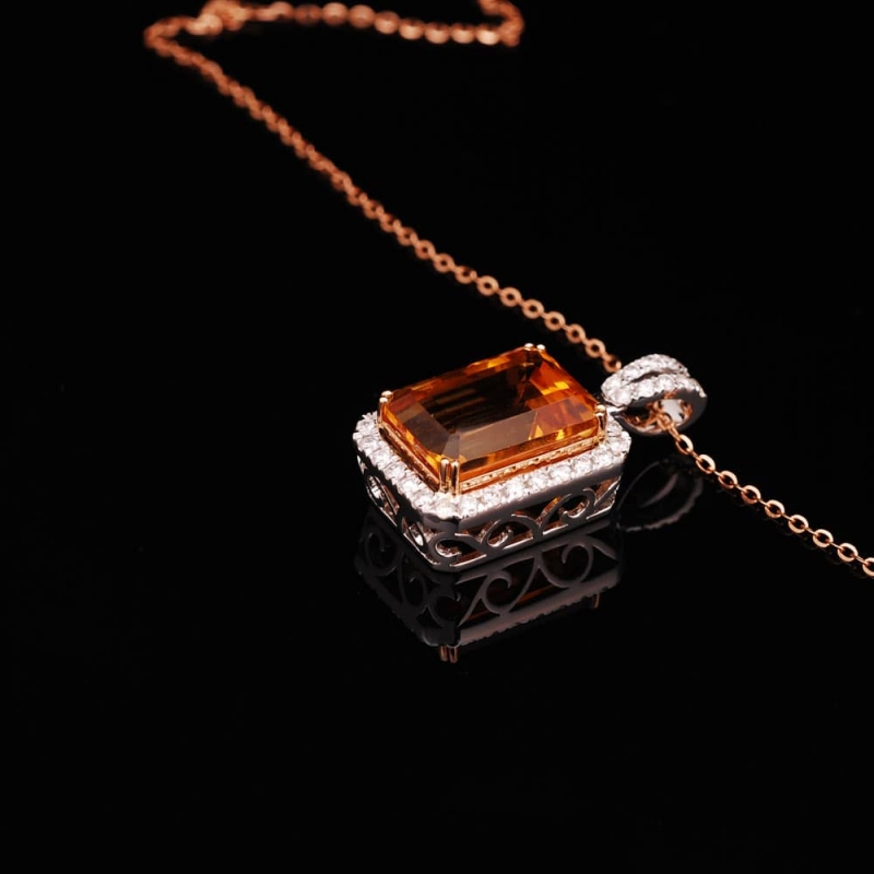 Citrine Pendant Jewellery e Store by Teng Huat