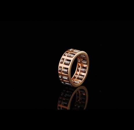 Classic Abacus Two Tone 18K Ring